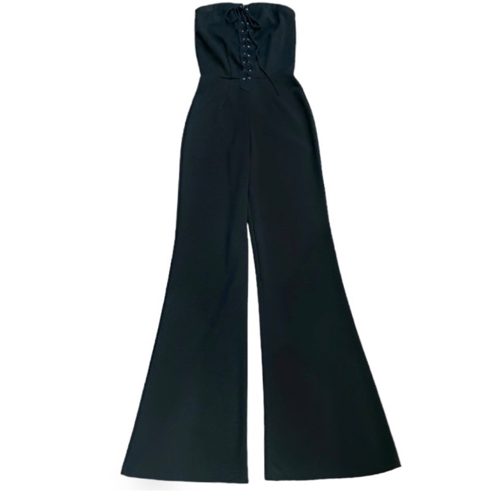 Strapless Wide Leg Jumpsuit